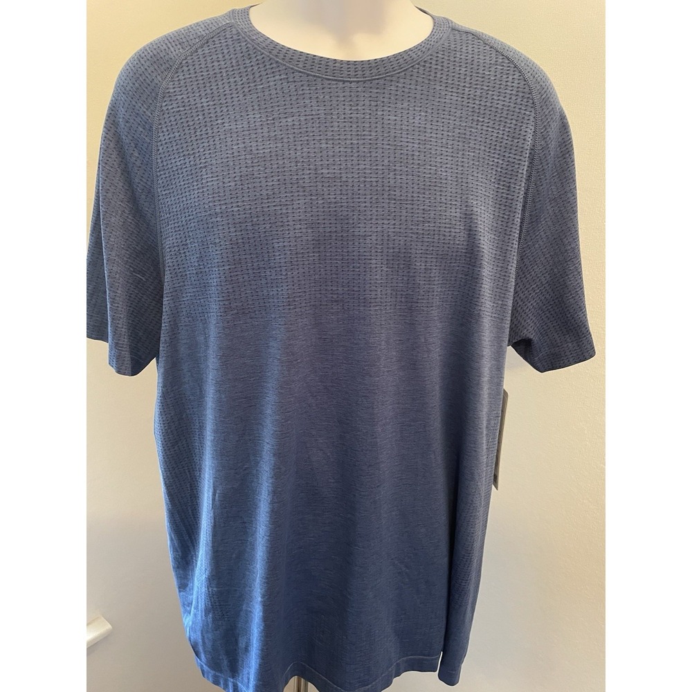 Men's‎ Lululemon Metal Vent Tech Short Sleeve Shirt NISE/SFDM Blue Sz XL LM3FG2S
